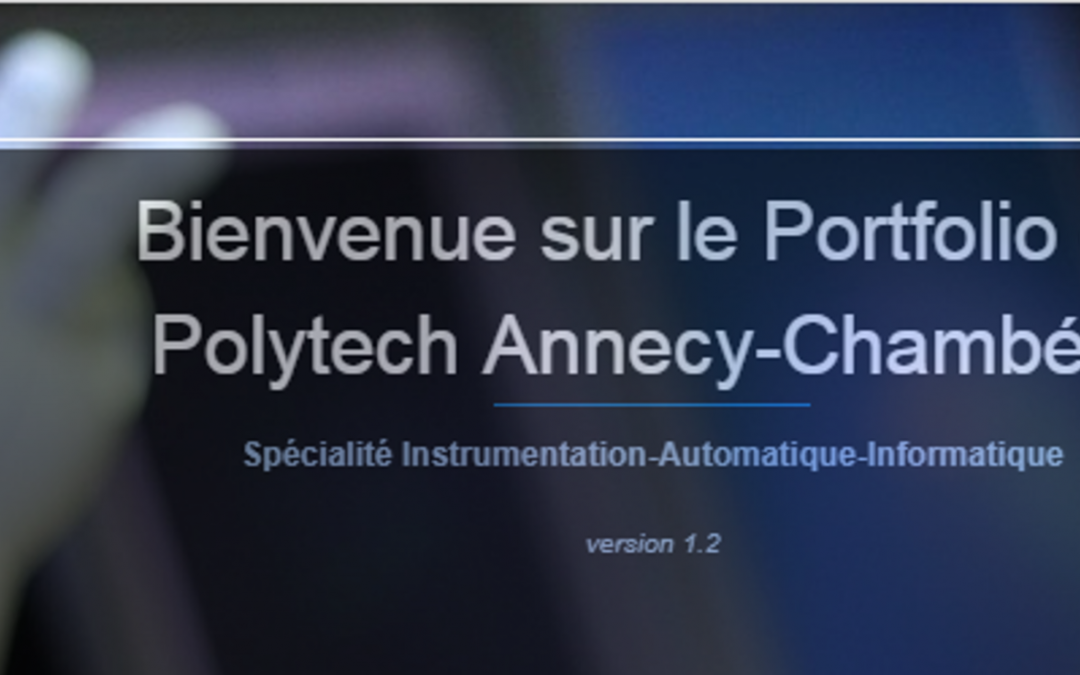 ePortfolio de Polytech Annecy-Chambéry (USMB)
