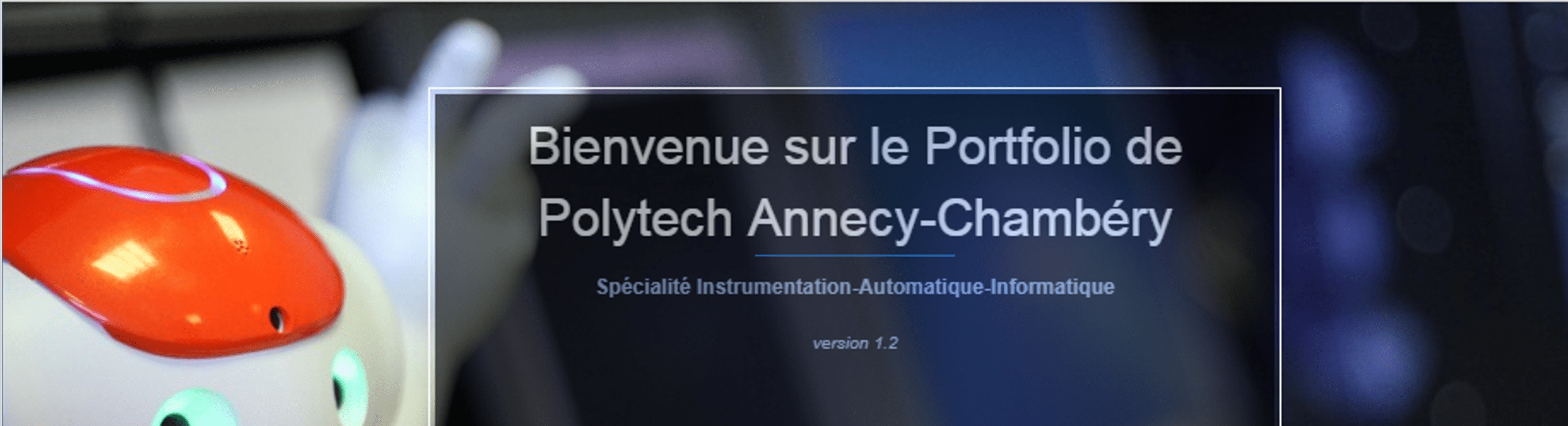 Image d'accueil du ePortfolio Polytech Annecy-Chambéry